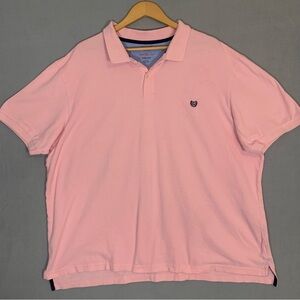 Chaps Pink Polo Shirt with Classic Collar and Short Sleeves Mens Sz 3X Preppy